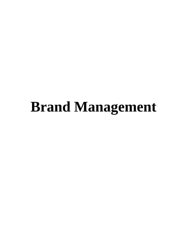 Brand Management Assignment - McDonald_1