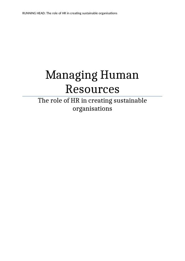 The role of HR in creating sustainable organisations_1