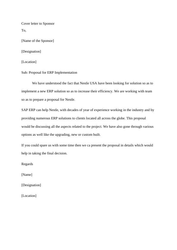SAP ERP Proposal for Nestle_2