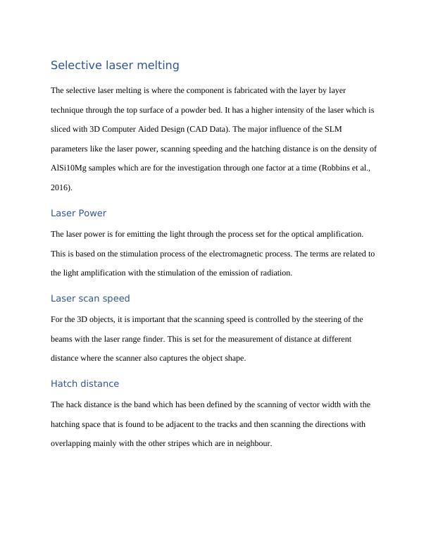 Report on Selective Laser Melting_3