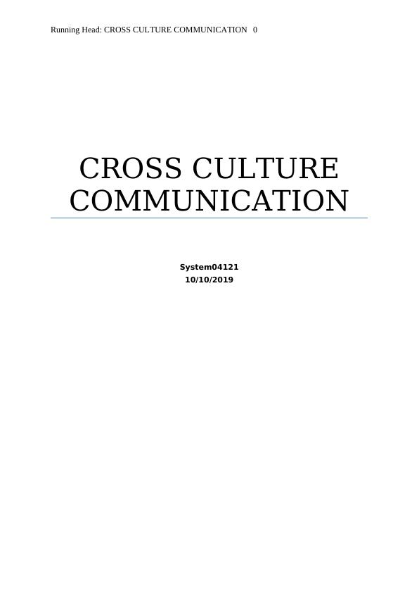 CROSS CULTURE COMMUNICATION ARTICLE 2022_1
