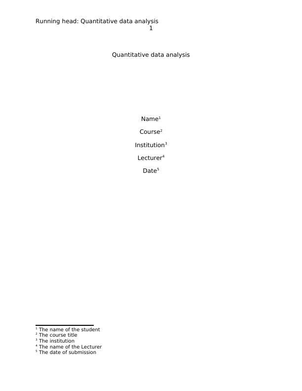 Quantitative Data Analysis: Scale of Measurement and Descriptive Statistics_1