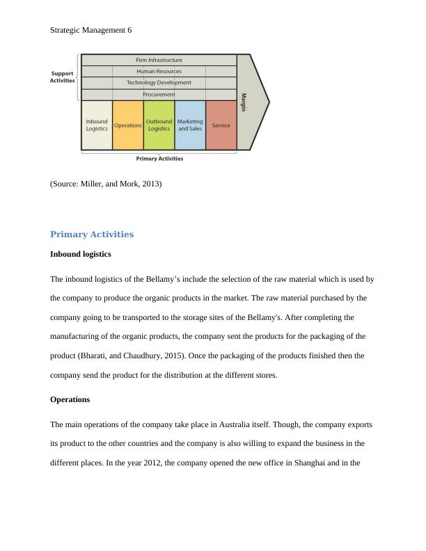 Strategic Management Strategic Management Executive Summary Report on Bellamy's Company_7