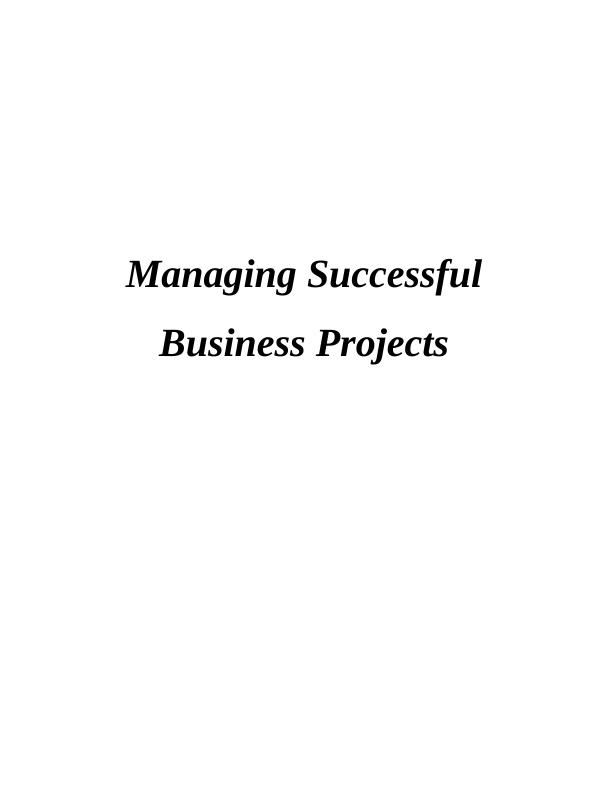 Managing Successful Business Projects - Continental Consulting_1