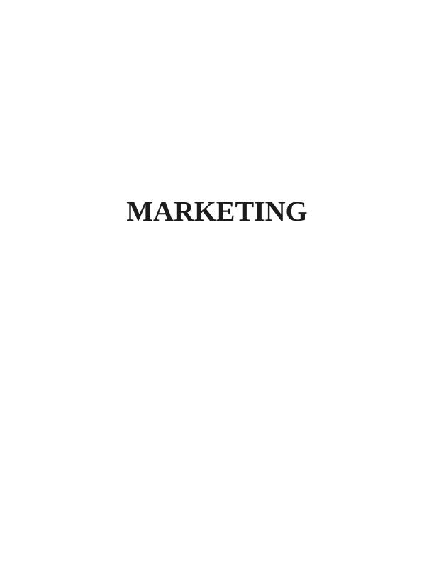 Marketing Assignment: Marketing Environment_1