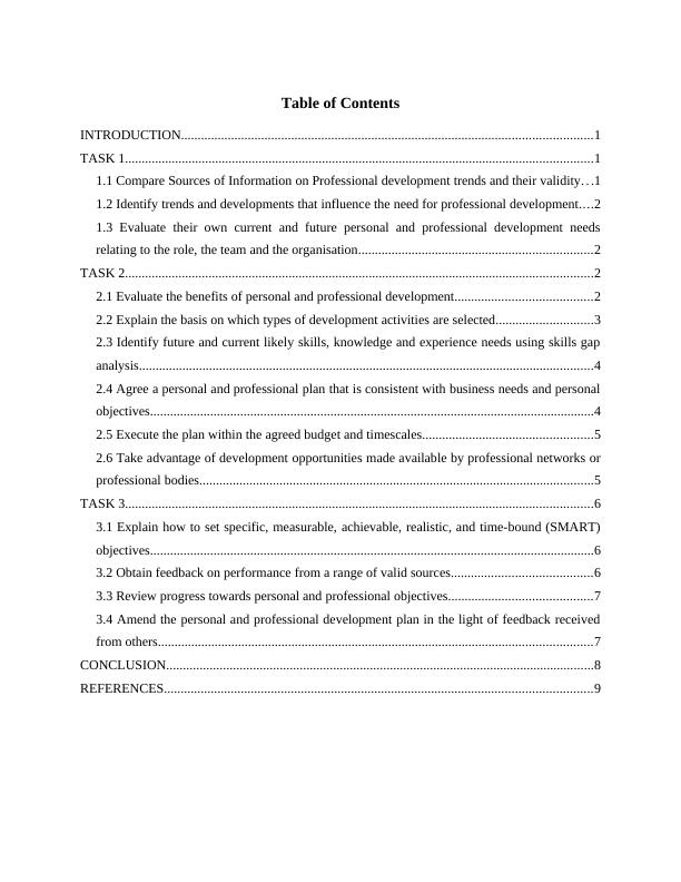 Manage Personal &Professional Development Assignment_2