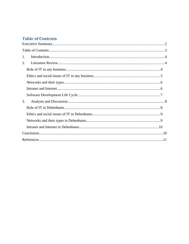 Role of IT in Businesses A Case Study of Debenhams