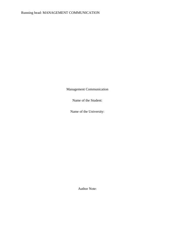 Management Communication assignment PDF_1
