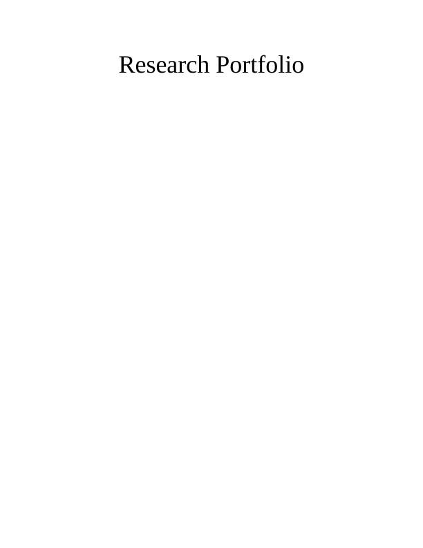 Research Portfolio Professional development_1