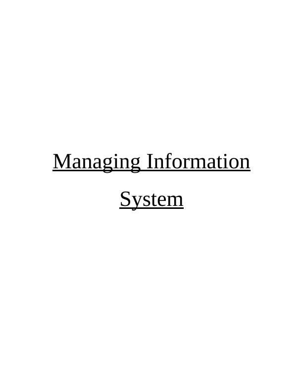 Managing Information System Assignment_1