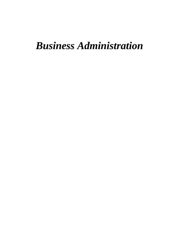 Business Administration Report_1