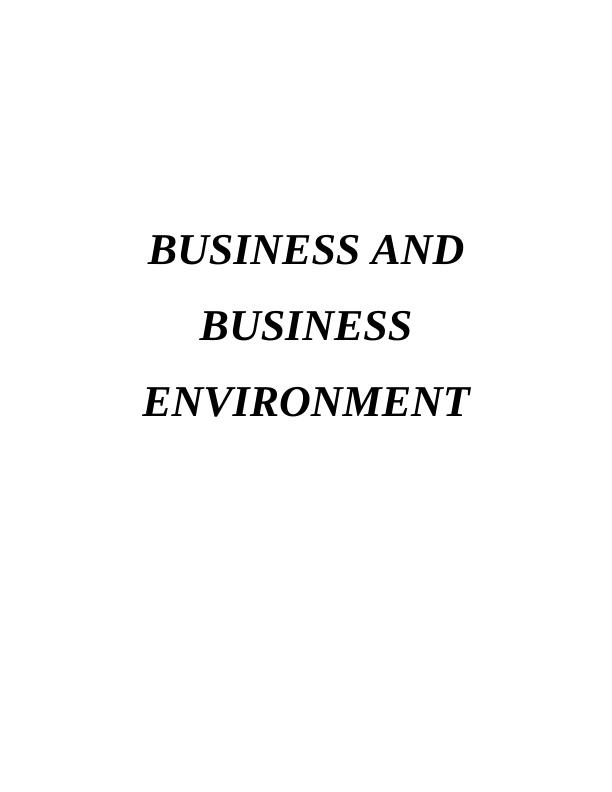 (solved) Business and Business Environment_1