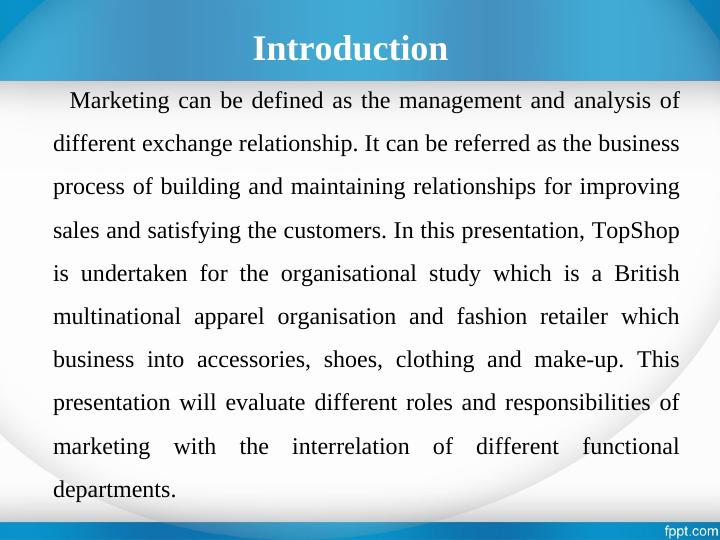 Marketing Roles and Responsibilities in TopShop_1