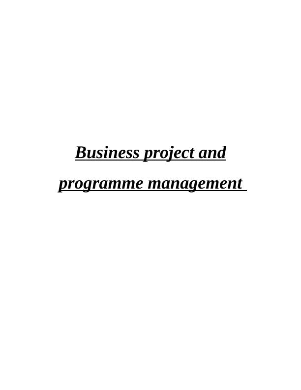 Business Project and Programme Management_1