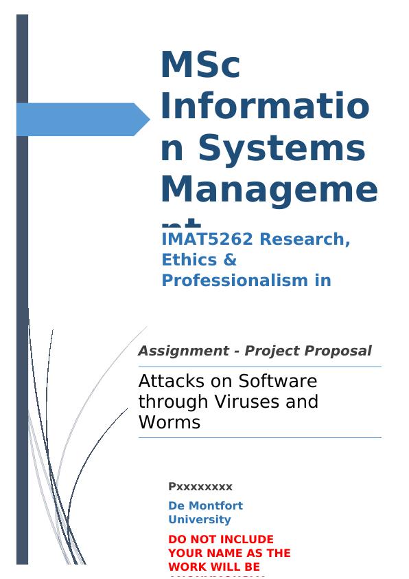 IMAT5262 Research, Ethics & Professionalism in Computing : Assignment_1