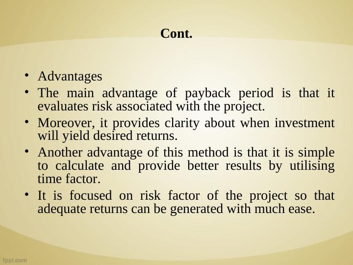 Investment Appraisal Techniques: Payback Period, NPV, ARR, IRR_6