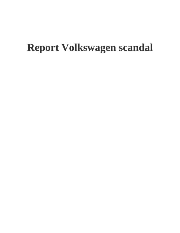 Volkswagen Diesel Emission Scandal - Doc_1