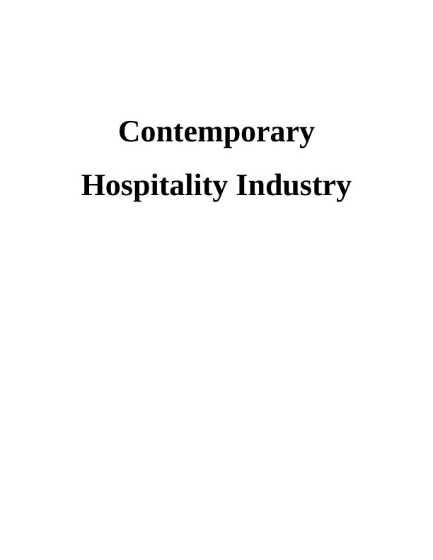 Contemporary Hospitality Industry - Premier Inn_1