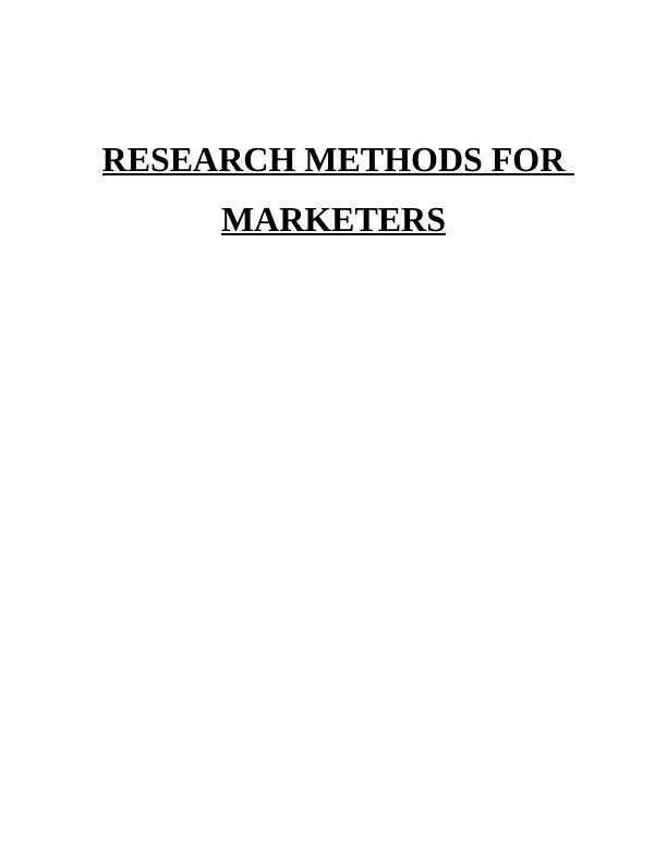 Research Methods for MARKETERS_1