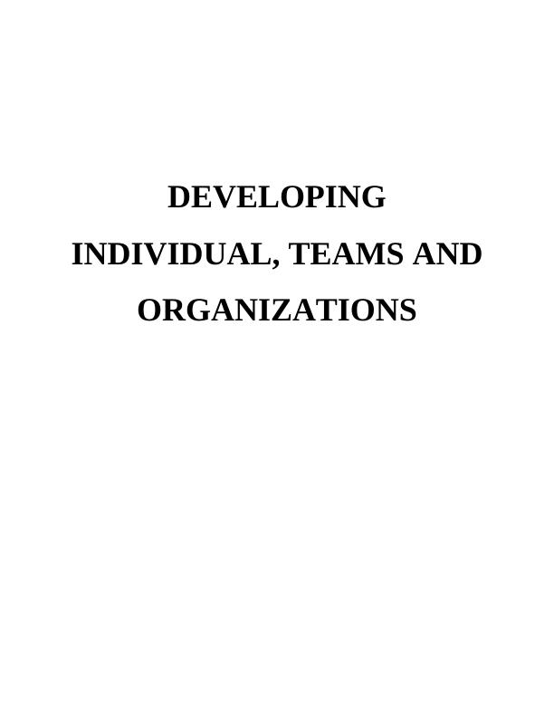 Developing Individual, Teams & Organizations - Whirlpool_1