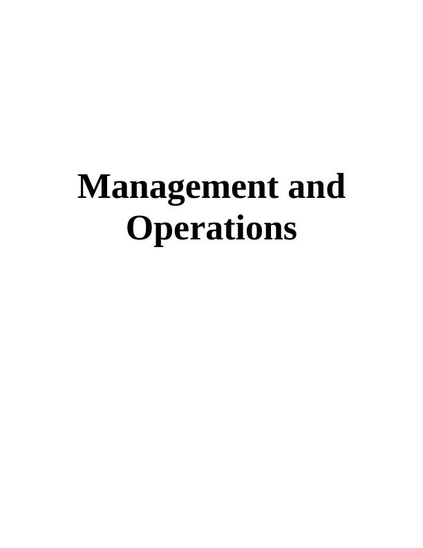 Management and Operations Assignment Amazon company (Doc)_1