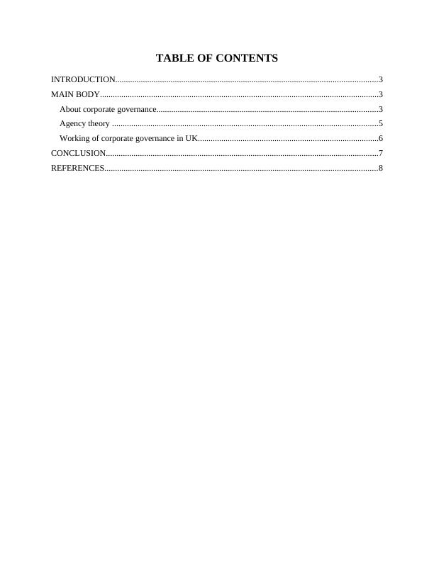 Corporate Governance TABLE OF CONTENTS INTRODUCTION_2