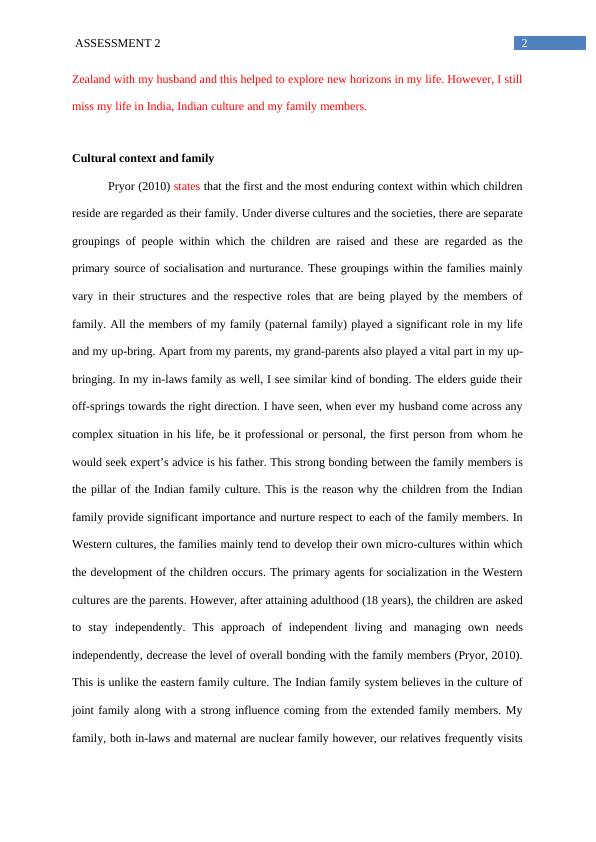 Personal Events And Experiences - Essay | Assessment_3