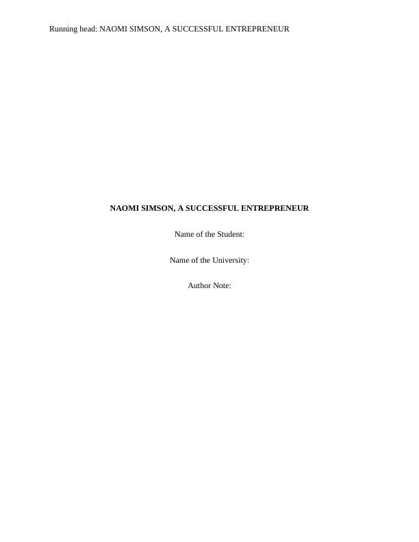 BUS3ENT: Entrepreneurship Assignment_1