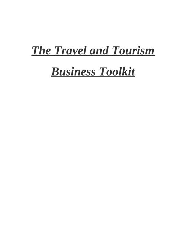 Travel and Tourism Business Toolkit Assignment Sample_1