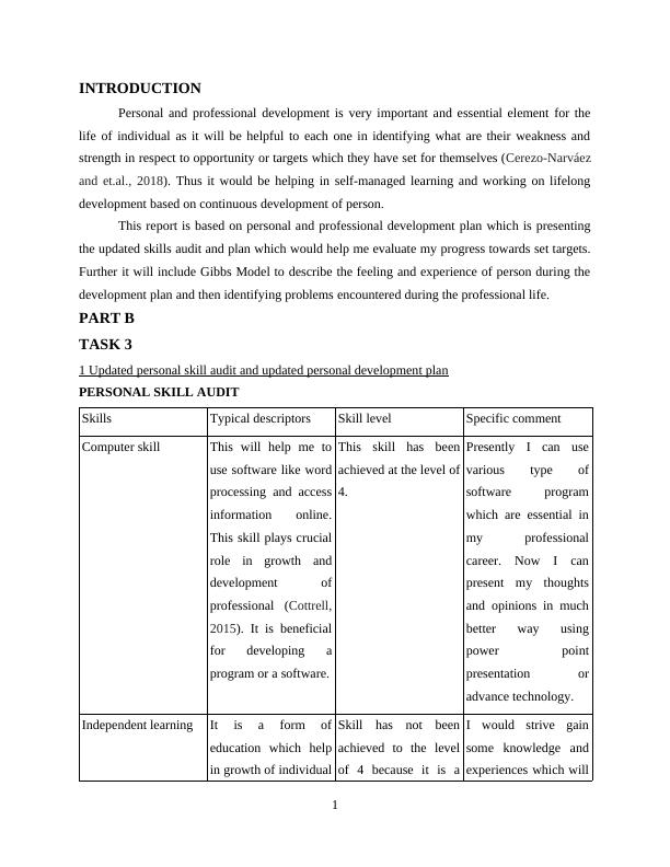Personal and Professional Development Assignment Solution - Doc_3
