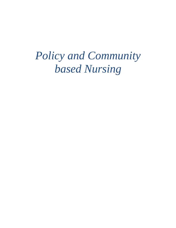 Essay- Understanding Of Health Care Policies | National Health Service_1