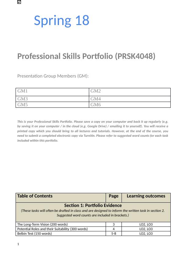 Professional Skills Portfolio_1