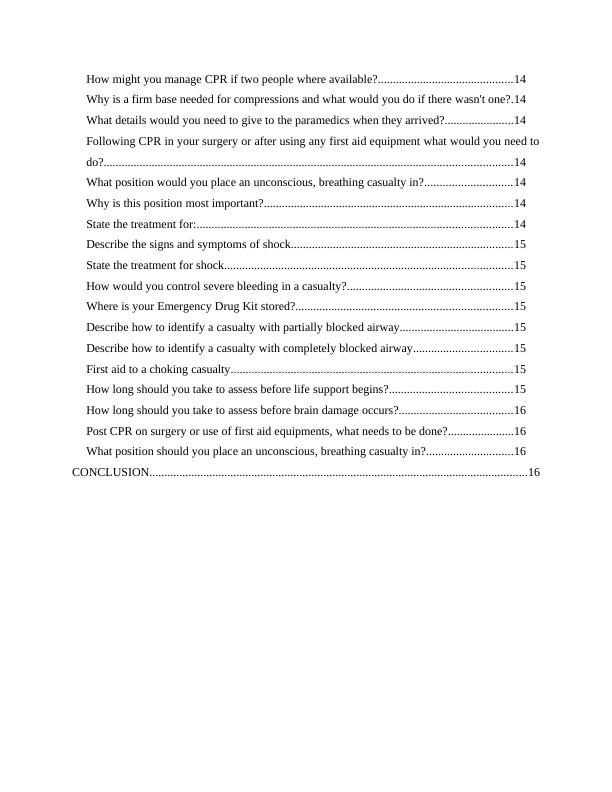 Roles and Responsibilities of First Aider