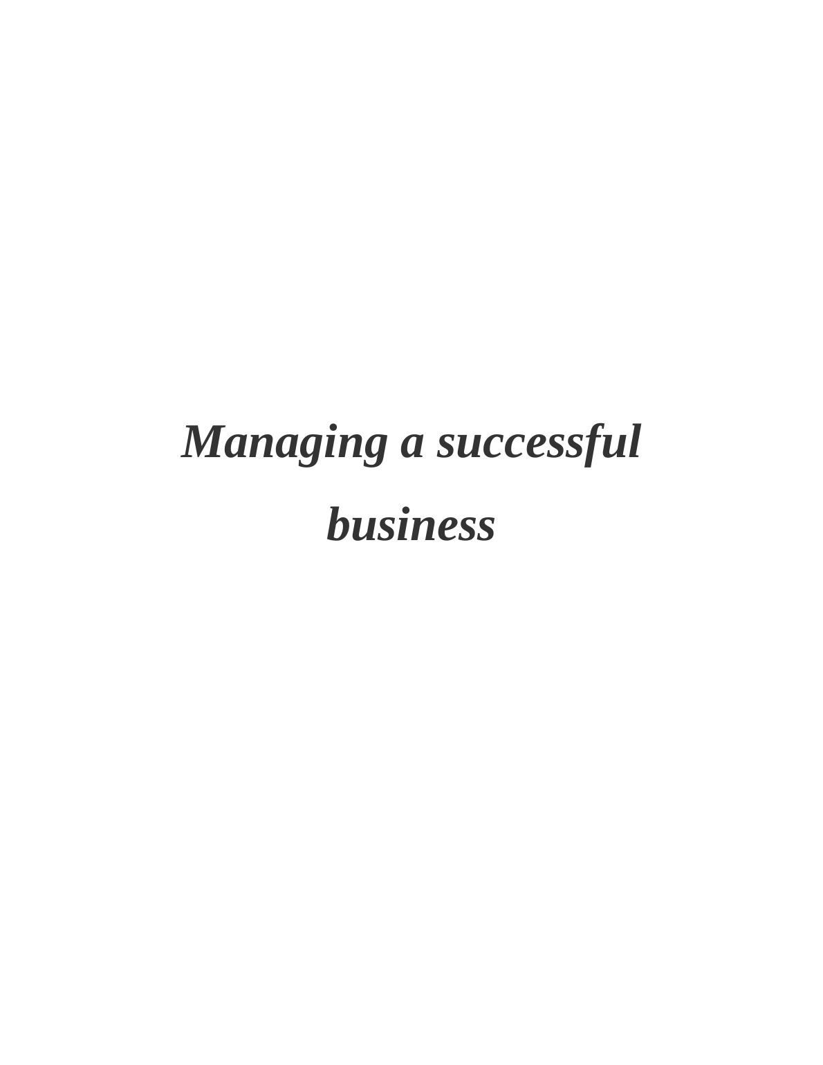 Managing a Successful Business - Holiday Inn hotel_1