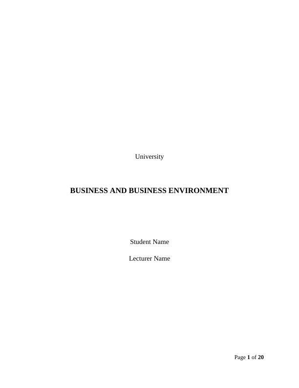 Introduction to the Business and Business Environment_1