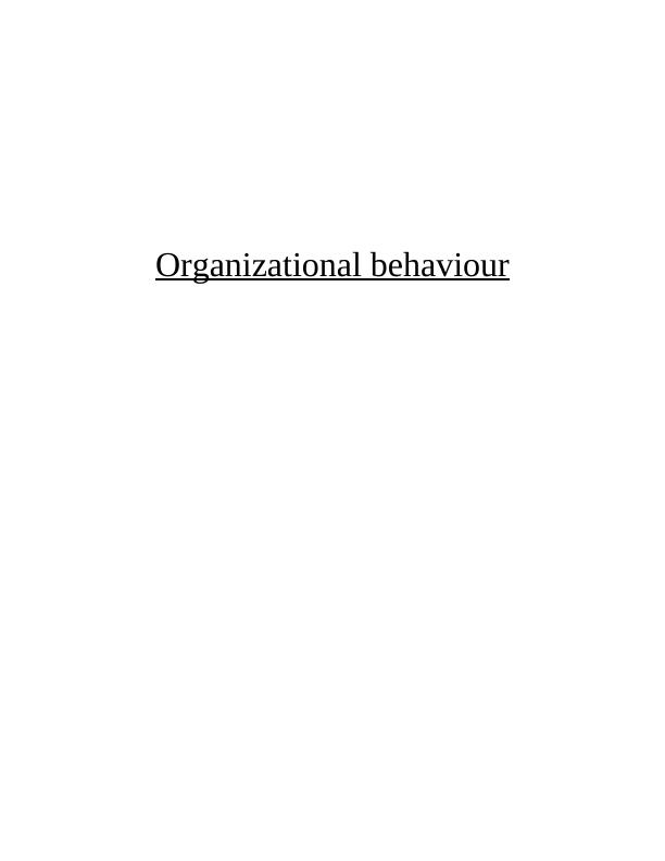 Organizational Behaviour - Sainsbury's_1