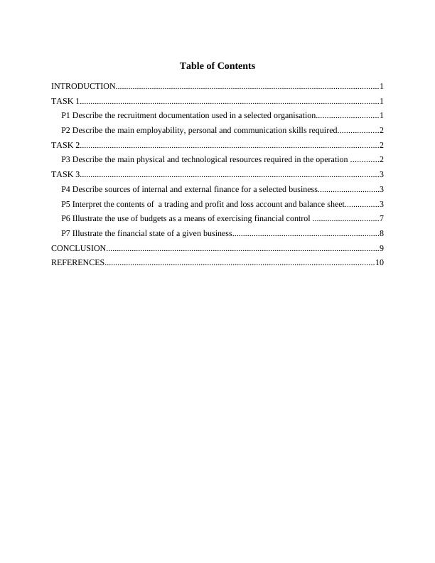 Business Resources Assignment- Employability Skills_2