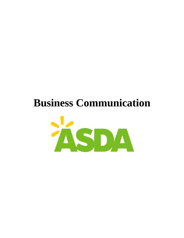 Assignment on Business Communication - ASDA_1