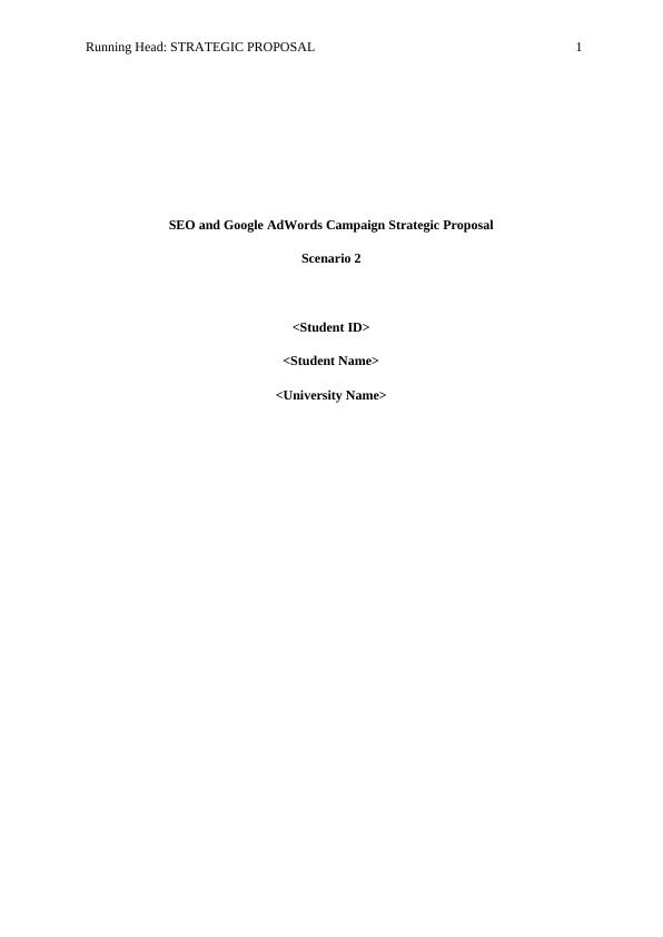 Strategic Proposal Report - Sydney_1