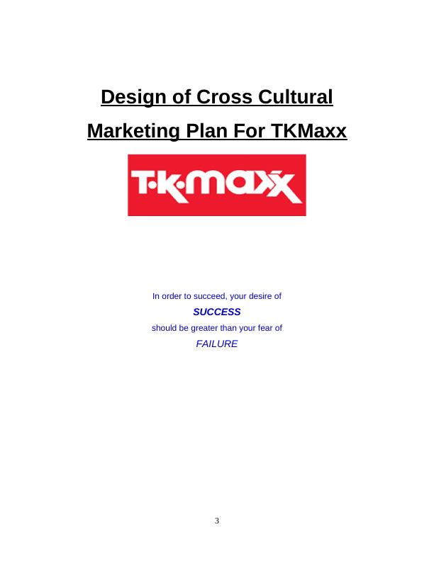 Design of Cross Cultural Marketing Plan For TKMaxx_3