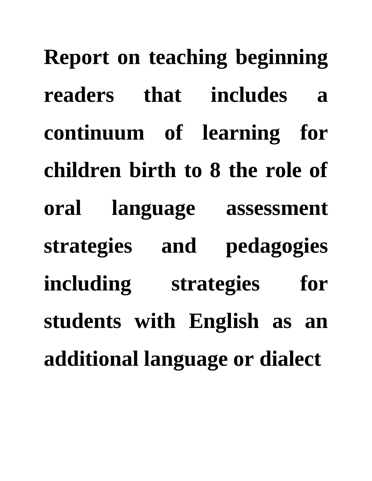 Teaching Beginning Readers: A Continuum of Learning for Children Birth to 8_1