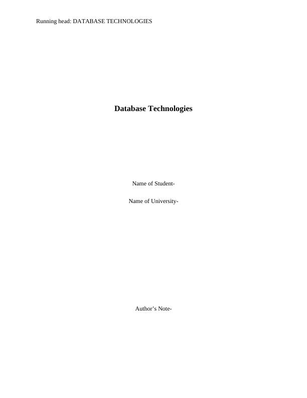 DATABASE TECHNOLOGIES._1