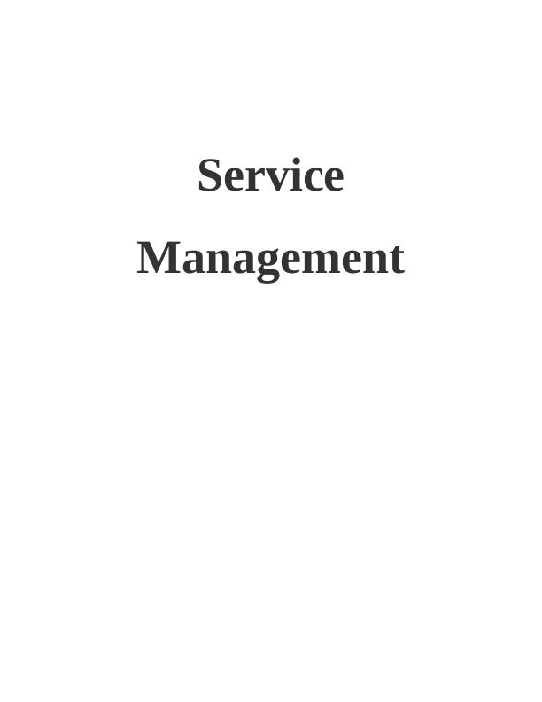 Service Management Assignment_1