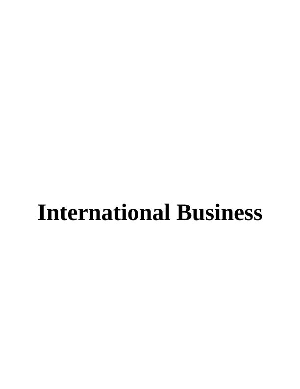 International Business Strategy : PDF_1
