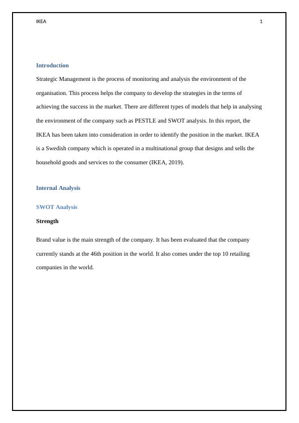 Ikea In Uk Strategic Analysis Environment Pricing