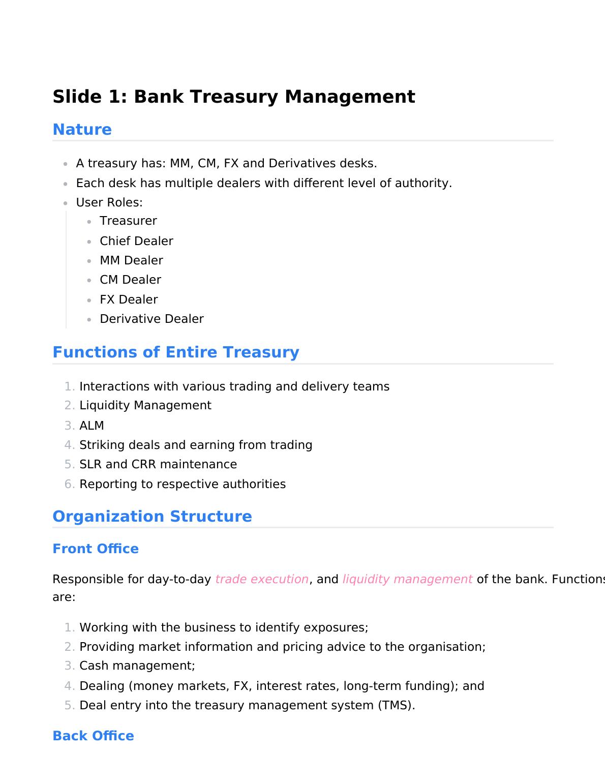 Bank Treasury Management Assignment 2022_1