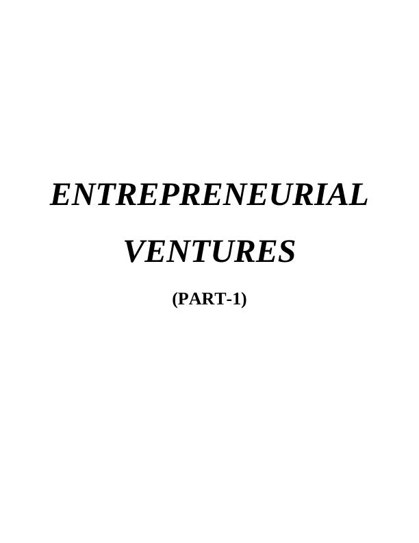 Entrepreneurial Ventures: Types, Impact, and Importance_1
