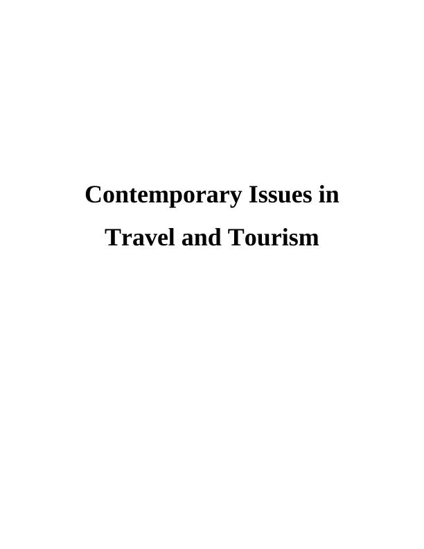 Issues and Future Development of Tourism Sector_1