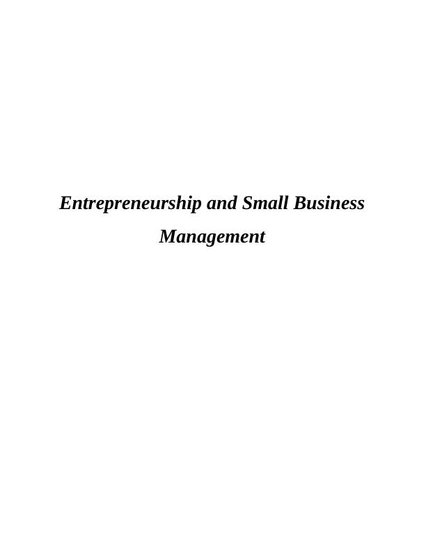 The Impact of Small Business and Entrepreneurship on Social Economy_1