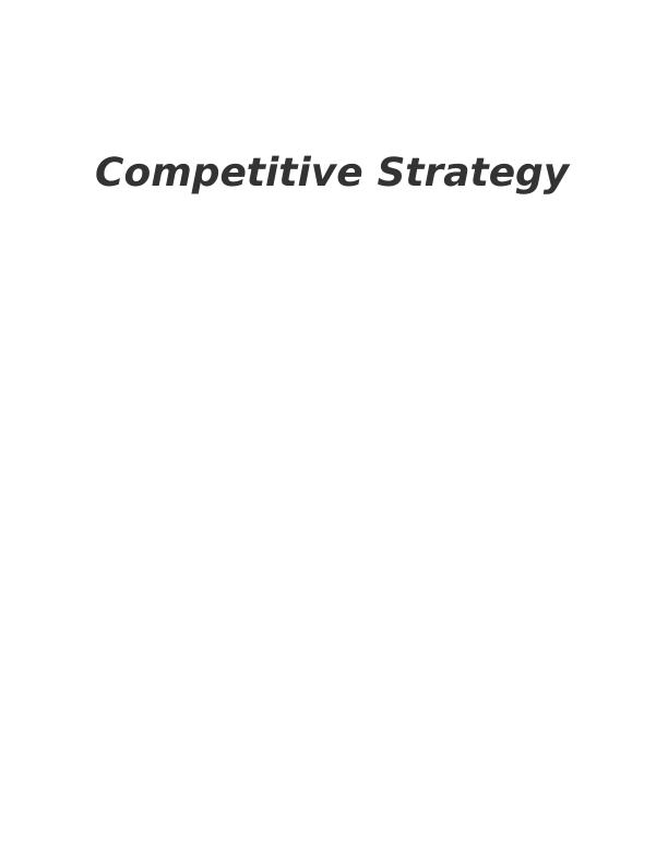Competitive Strategy in Business_1